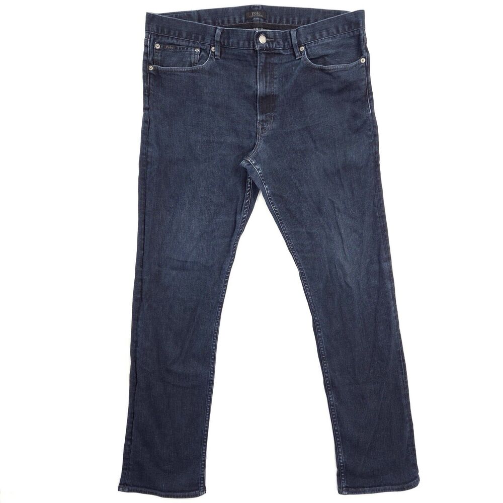 Polo Ralph Lauren The Prospect Jeans Mens 36x32 Dark Wash Stretch Slim Straight
